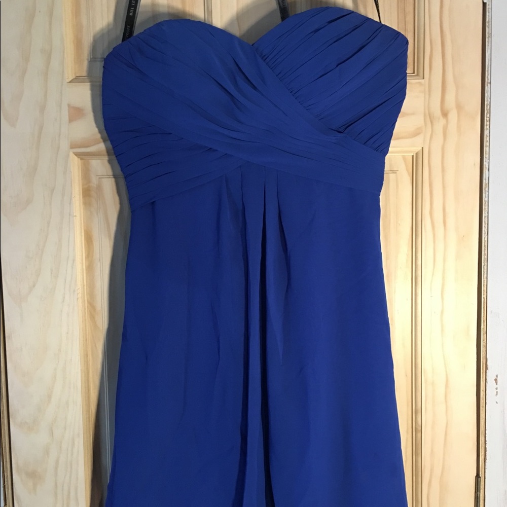 COPY - Bill Levkoff electric blue cocktail dress